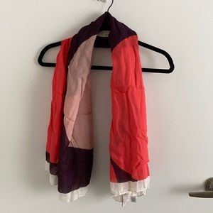 Loft multicolored oversized scarf shawl